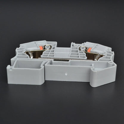 QPT16 Din Rail Terminal Block with 2-Contacts Spring  Plug-in Type Made of Durable PC & Nylon Plastic for Electrical Connections