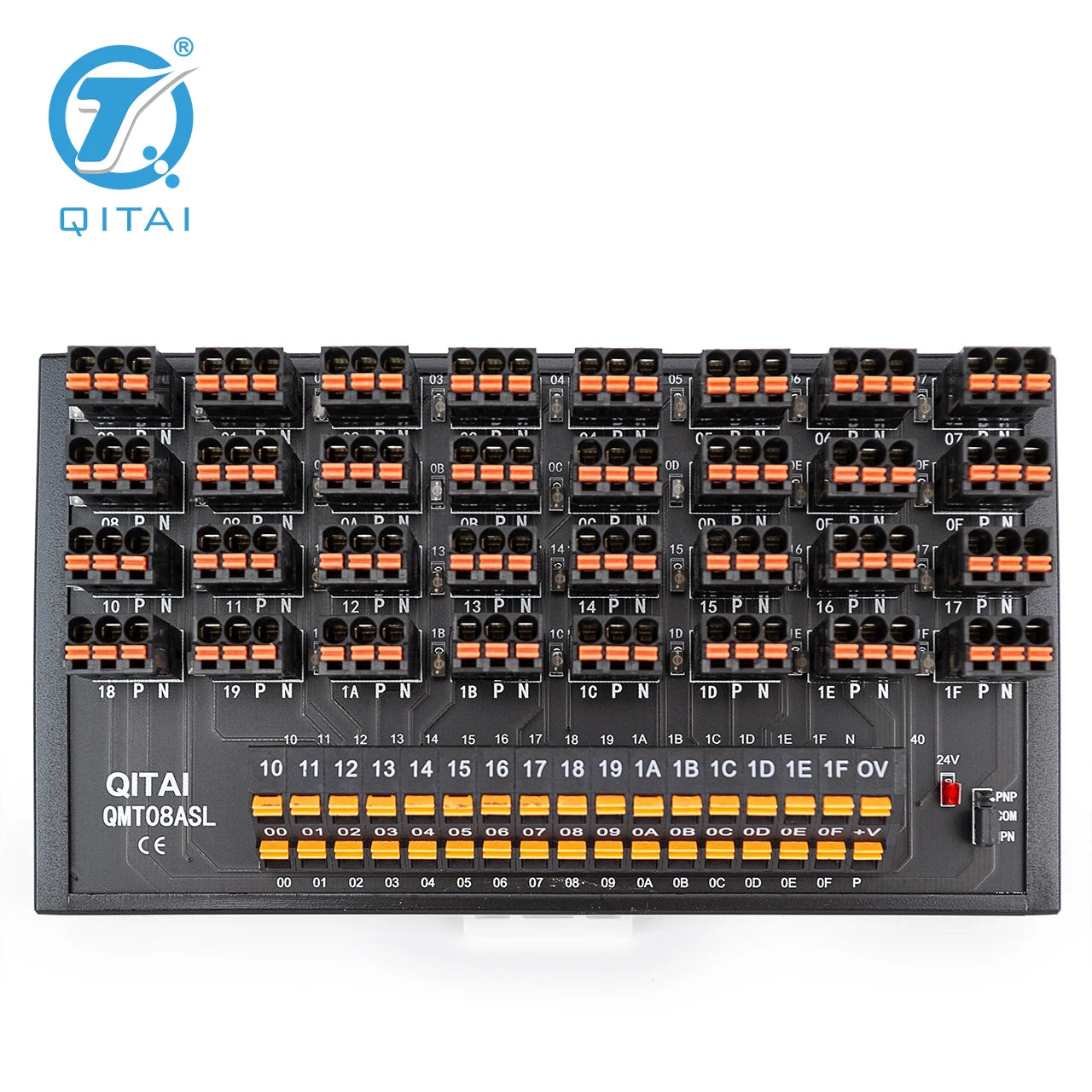 QMT08ASL  32 Bit Output Terminal Block DC24V 1A PLC Module Connect With LED Light Remote Control