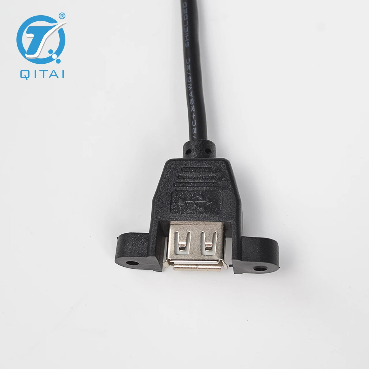 QX205-1-300 USB Extension Cable D-SUB Cable 2.0 USB Interface 0.3-5m 480Mbps Support Charging Data Transimission