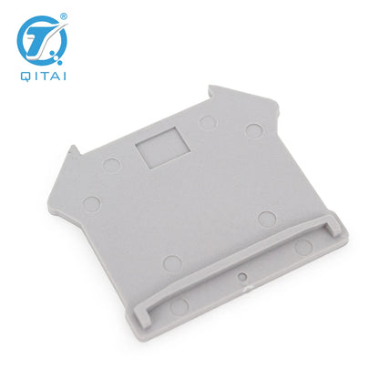 QUKJ-2.5/10G Din Rail Terminal Blocks D-UK 4/10 End Cover Electrical Control Connection Terminal Block Accessories