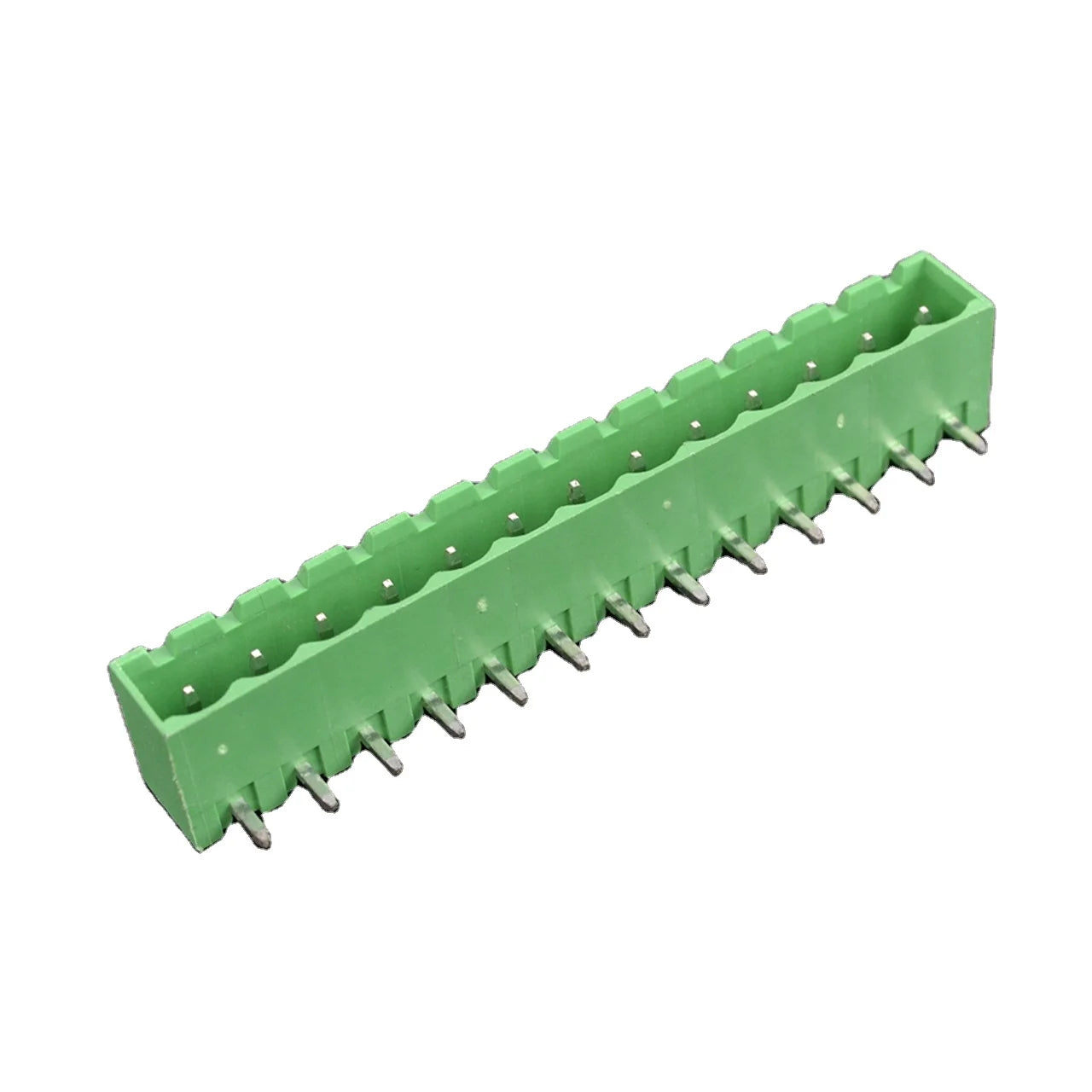 QS-500RC-13P PCB Terminal Blocks 5.00mm Pitch 13P 300V 15A Green High Strength Screw Connector