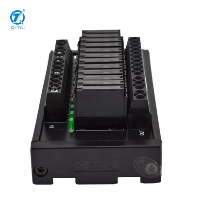 QMY424D Miniature NPN 12-Bit Electromagnetic Relay Module for 35mm DIN Rail DC24V 1A 250VAC/30VDC Surge Suppression Circuit