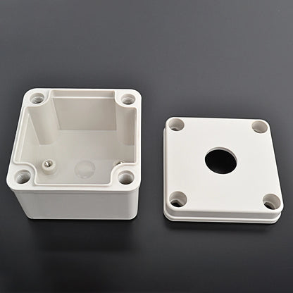 TJ-AG-0808-K1 IP66 Waterproof Aluminum Control Box With1 -Hole Push Buttons Switch 250V Max Voltage  Current Metal Button Box