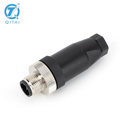 M12-MO5D Power Connectors M12 Male 5Pin Straight Plug D-Coded Screw Connection Unshielded 5 Contacts Connector