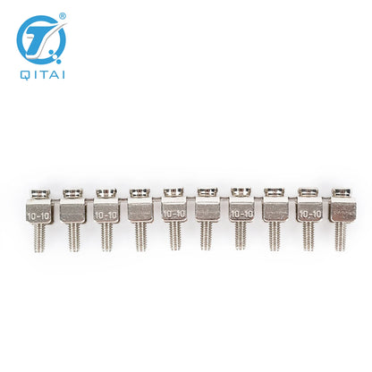 FBI 10-10 Plug-In Din Rail Terminal Block Central Fixed Bridge Screw Bridge Screw Terminal Block Plugging Jumper