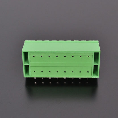 QSD-508RF-2X8P 5.08mm Pitch Double-deck 2X8P Green Simple Cheap Male and Female PCB Screw Terminal Blocks Types With Flange