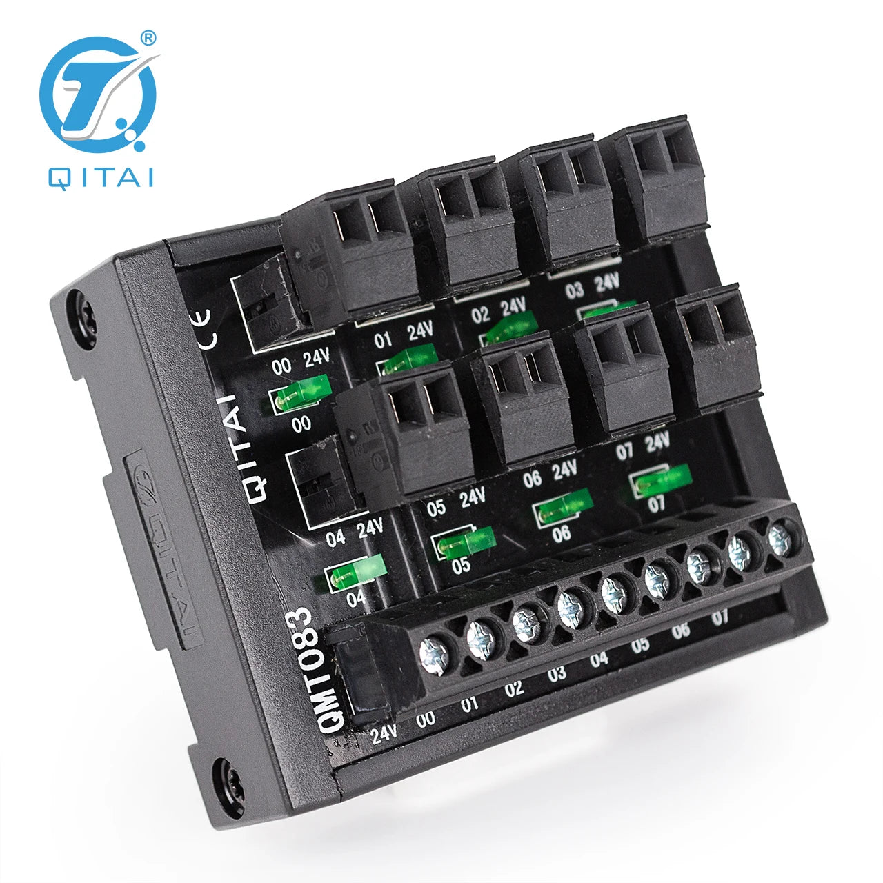 QMT083-P PNP  8 Bit Output Terminal Block DC24V 1A PLC Module Connect with LED Light Remote Control