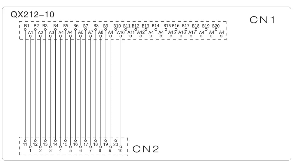 QX212-10-500 AWG28 40P 20P FCN MIL Cable  Terminal Block Connection PLC Cable Control for Mitsubishi