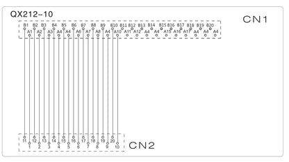 QX212-10-500 AWG28 40P 20P FCN MIL Cable  Terminal Block Connection PLC Cable Control for Mitsubishi