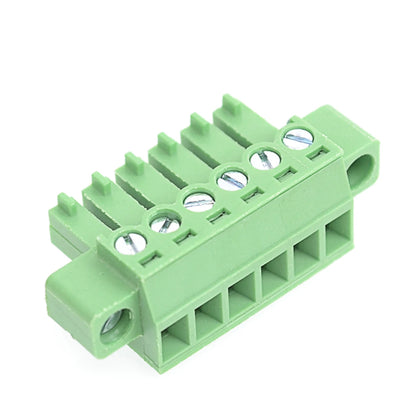 QPV-381F-6P 3.81mm Pitch 6P 300V 10A Male Wire Connector Terminators PCB Screw Plug-in Terminal Block