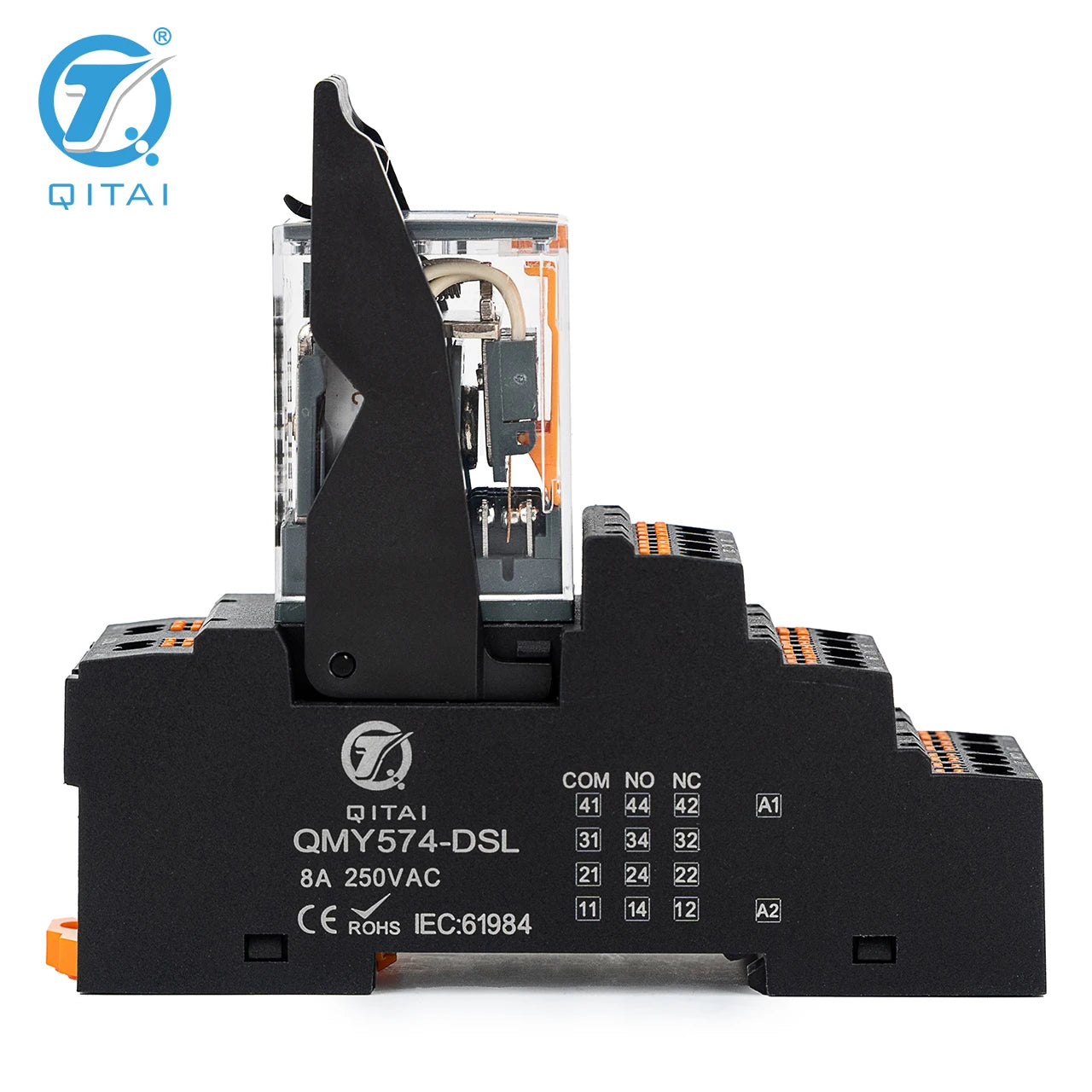 QMY574-DSL Relay Modules Sockets 8A 250V Relay with Base NO NC With Led Light