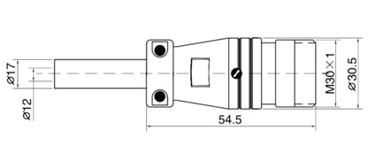 P28F-2K  Butting Type Backward Installed Socket K 28mm 250V Metal Circular Aviation Connector Waterproof 2-26 PIN