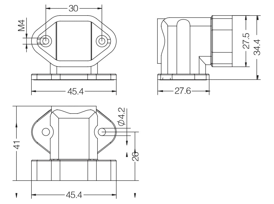 HP3A/H-BK-SE Heavy Duty Connector Compact Series Top Entry Protective Hoods
