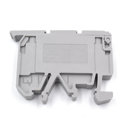 QUKJ-2.5RD  Din Rail  Earth Terminal Block 2-Contacts Spring Cage Ground Terminal Blocks