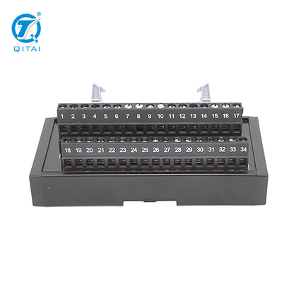 QMT023 34 PIN Input Output European General Use MIL Wire Connector Electric Terminal Block Module PLC Connector