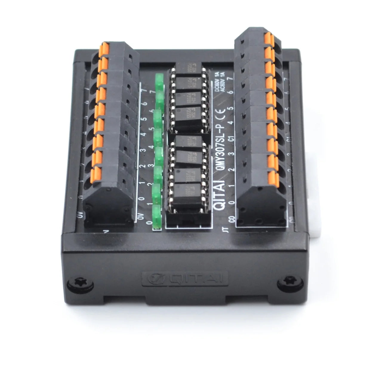 QMY307SL-P 8-Bit Photomos Optocoupler Solid State Relay 5-24V PNP Control 0.5A/60V Output with Plug in Terminal Block