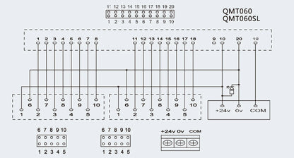 QMT060 Feed Through Type PLC Relay Terminal Block Module IO Station Transfer Terminal Block
