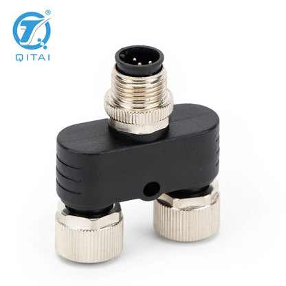 M12-M05 2xF05A Waterproof M12 Y Connector 5 Pin Male to Female Unshielded Adapter Connector