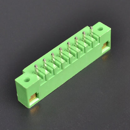 QS-350VF-8P  PCB Terminal Blocks 3.50mm Pitch 8P 300V 10A Green High Strength Screw Connector with Flange Plug in Terminal Block