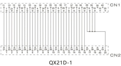 QX21D-1 AWG28 40P/ MIL 40P/MIL Cable PLC I/O Cable Copper Flexible Insulated Wires and Cables  0.5-1 Meter for Delta Plc Moudle