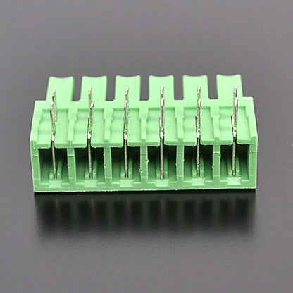 QSP-381R-6P 3.81mm Pitch 6P PCB Terminal Block Connector Green Simple Cheap Durable Male and Female PCB Terminal Blocks Types