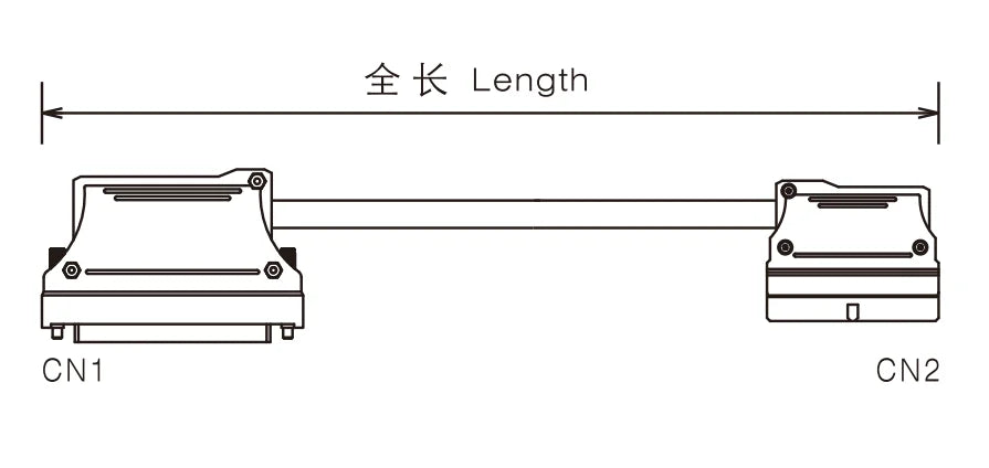 QX219-4  40P FCN Cable PLC I/O Cable Copper Flexible Insulated Wires and Cables  500-10000 mm