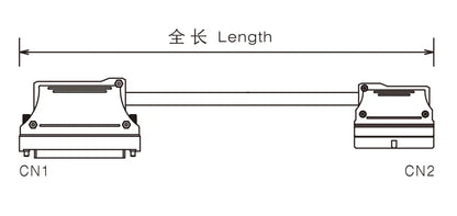 QX219-4  40P FCN Cable PLC I/O Cable Copper Flexible Insulated Wires and Cables  500-10000 mm