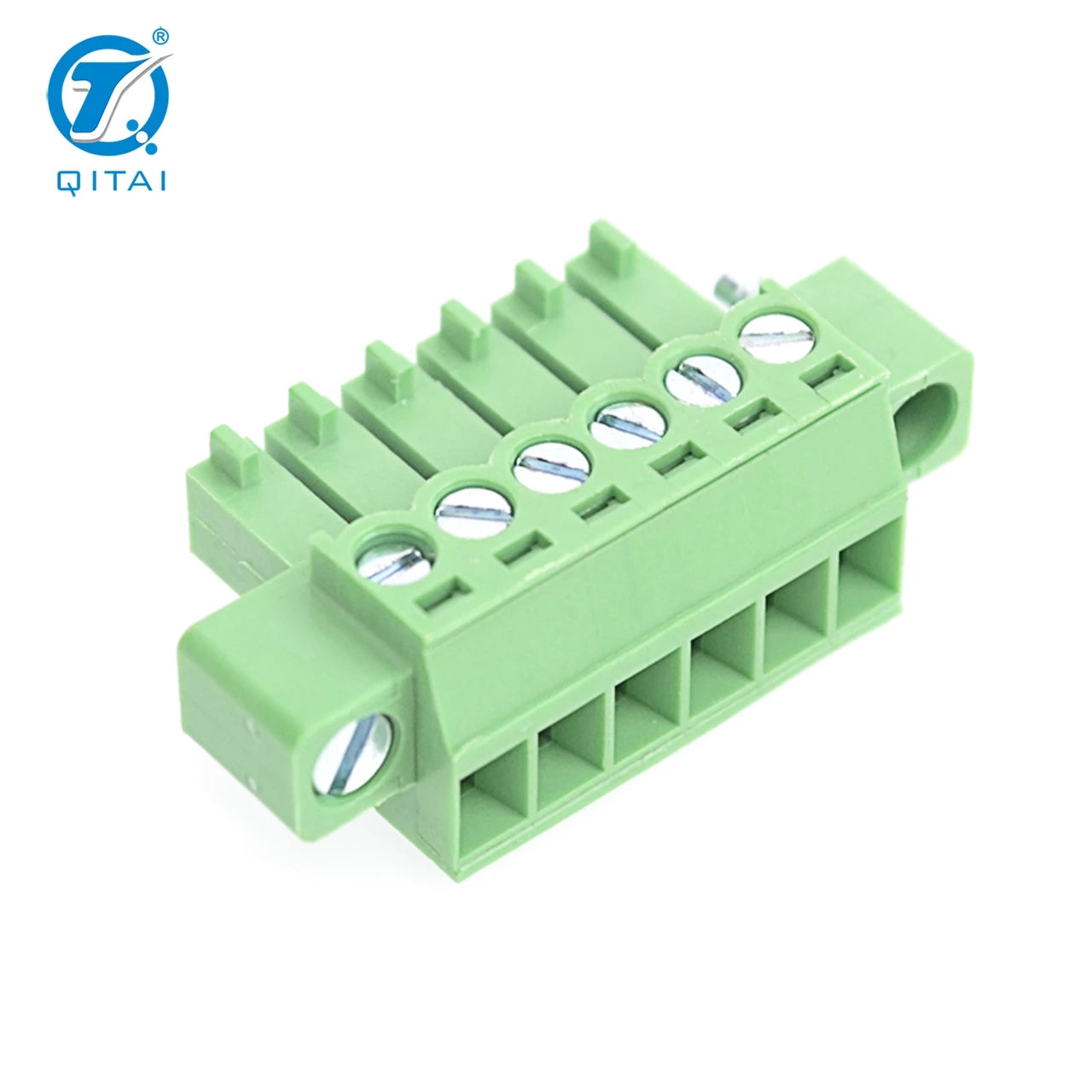QPV-350 3.5mm Pcb Terminal Block Pluggable Terminal Block 6 Pin Screw Terminal 2-24P Customization Male and Female Connection
