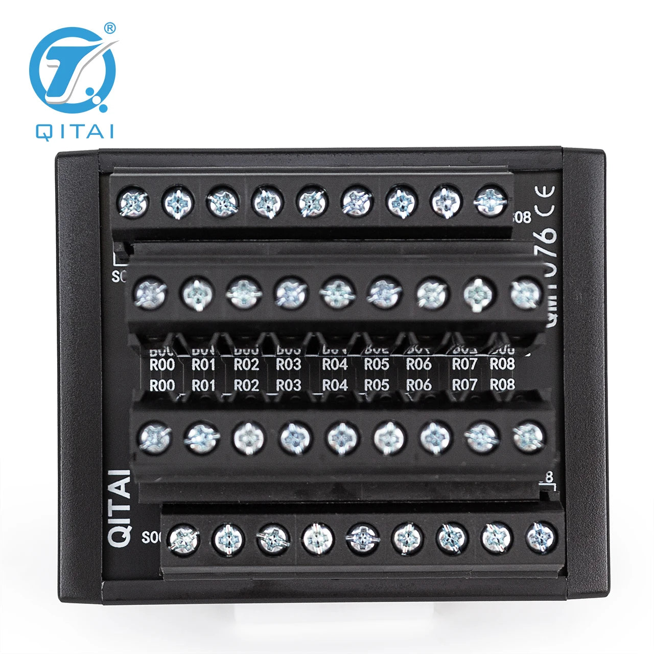 QMT076 Small Design Terminal Block Module Standard 35mm DIN RAIL High Efficiency 10A DC24V 1.5 Mm Push-In Connection