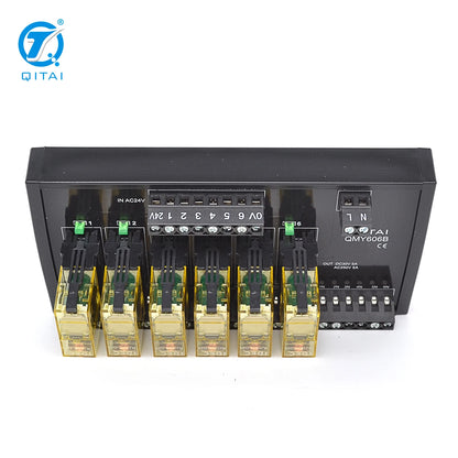QMY606B 16 Channel Relay Module 250VAC 110VDC Industrial PLC Control Board Interface Terminal Block for CNC Automation Wiring