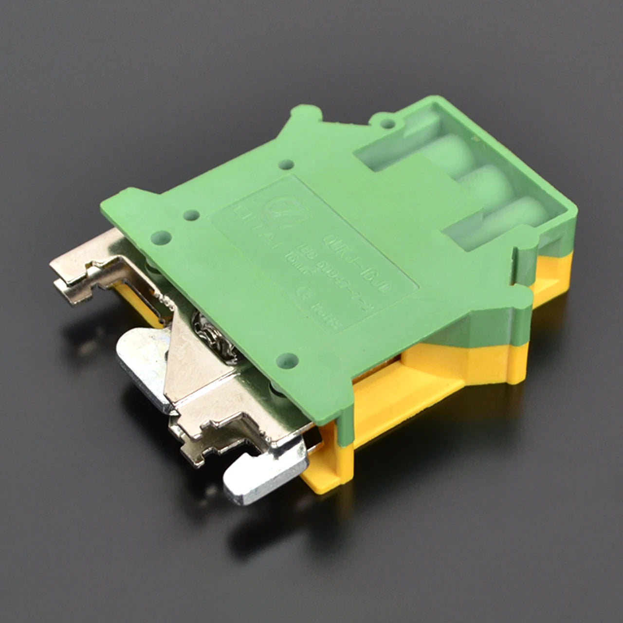 QUKJ-16JD Earth Electrical Terminals Din Rail Screw Include Divider Pieces End Terminal Blocks Terminal Strip