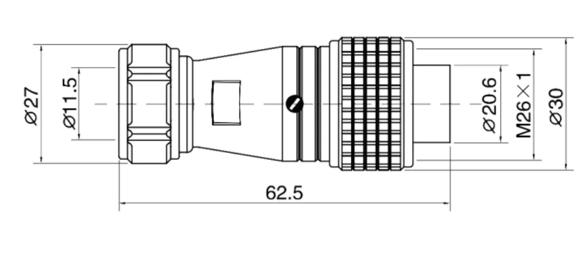 PG24-10A  3/8 Mental Flexible Pipe Plug a Waterproof Connector  6/10/12/19 Pin Circular Flange Cable Connector Aviation