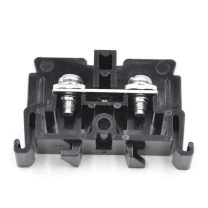 QUTD-24 Din Rail Fuse Disconnect Terminal Block  660V 32A DIN Rail Fuse Terminal Connector for 4mm2 Wire PA66 Brass Fuse Block