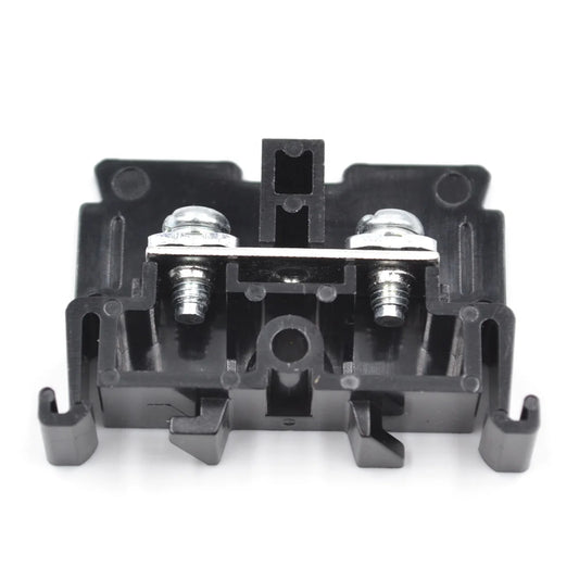 QUTD-24 Din Rail Fuse Disconnect Terminal Block  660V 32A DIN Rail Fuse Terminal Connector for 4mm2 Wire PA66 Brass Fuse Block
