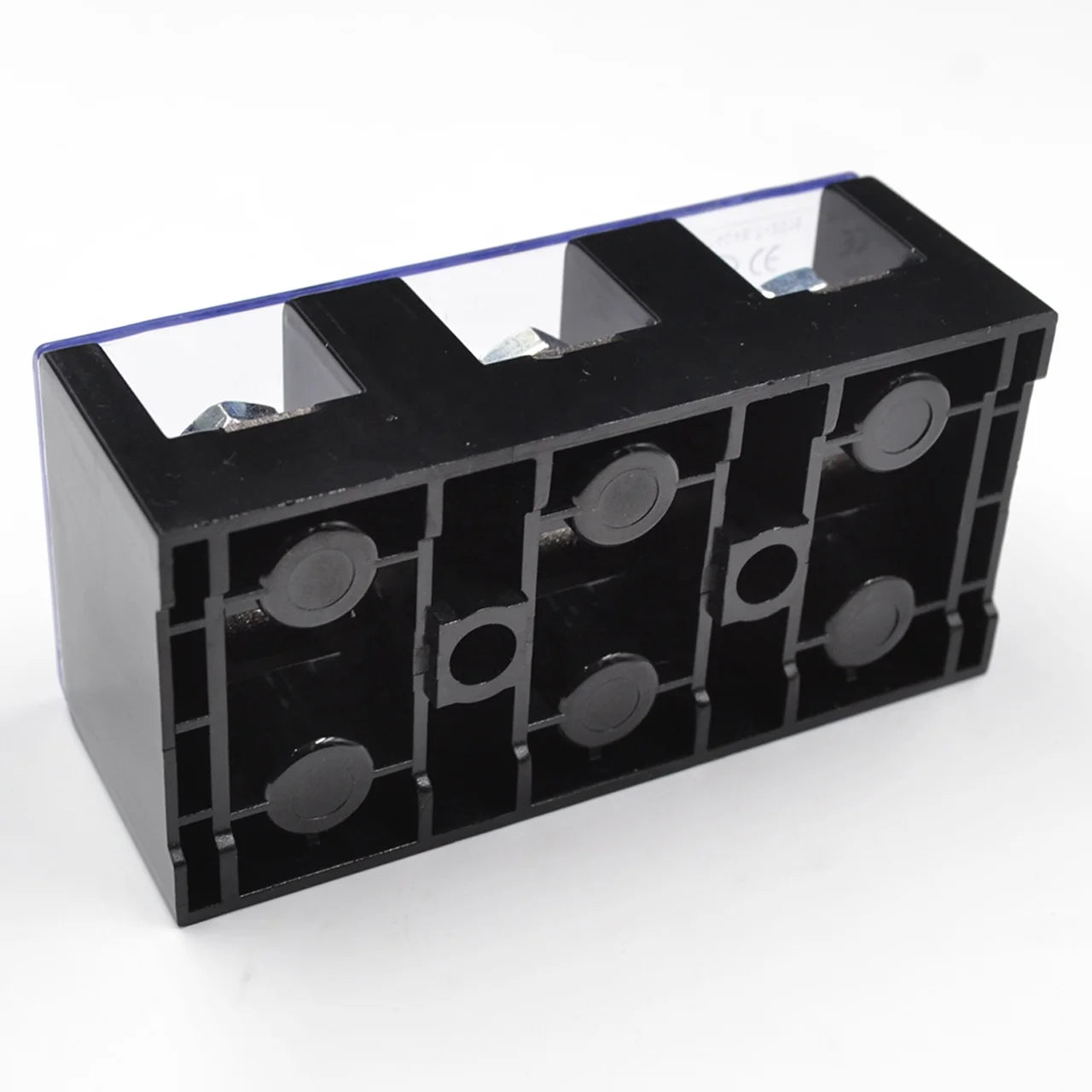 QTB-6003 Barrier Terminal Block Strip 3 Pin Screw Connector 57A Rated Current for 10mm2 Cable Power Distribution