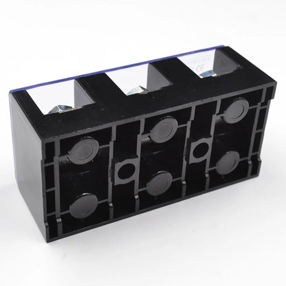 QTB-6003 Barrier Terminal Block Strip 3 Pin Screw Connector 57A Rated Current for 10mm2 Cable Power Distribution