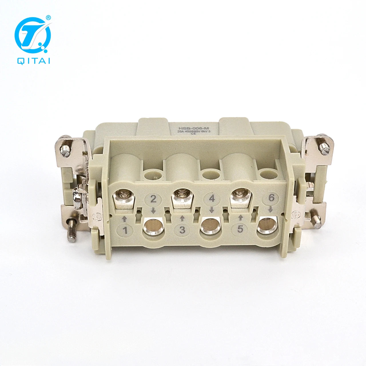 HSB-006-M 35A 400V/690V Heavy Duty Cable Connector  Industrial Power Equipment V0 Male Insert Screw Terminal