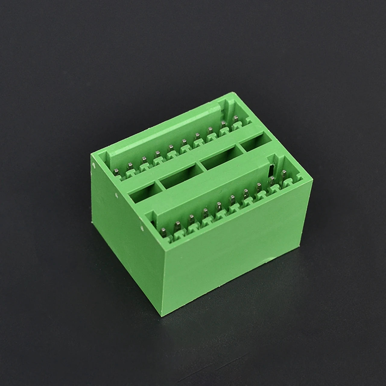 QSD-250R-2X10P 2.50mm Pitch Double-Deck 10P Green Cheap Male and Female PCB Screw Terminal Blocks Simple Design High Quality