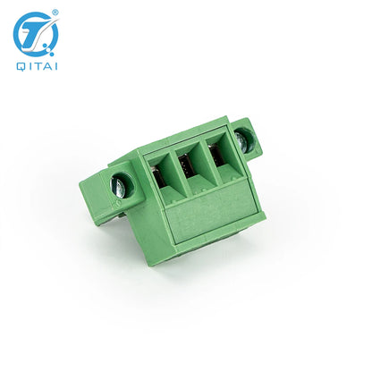 QPV-508F-3P 3-Pole 5.08mm Pitch PCB Mount Screw Terminal Block Connector 2-24P Terminal Blocks for PCB Wiring Printed Circuit