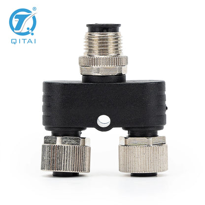 M12-M05 2xF05A Waterproof M12 Y Connector 5 Pin Male to Female Unshielded Adapter Connector