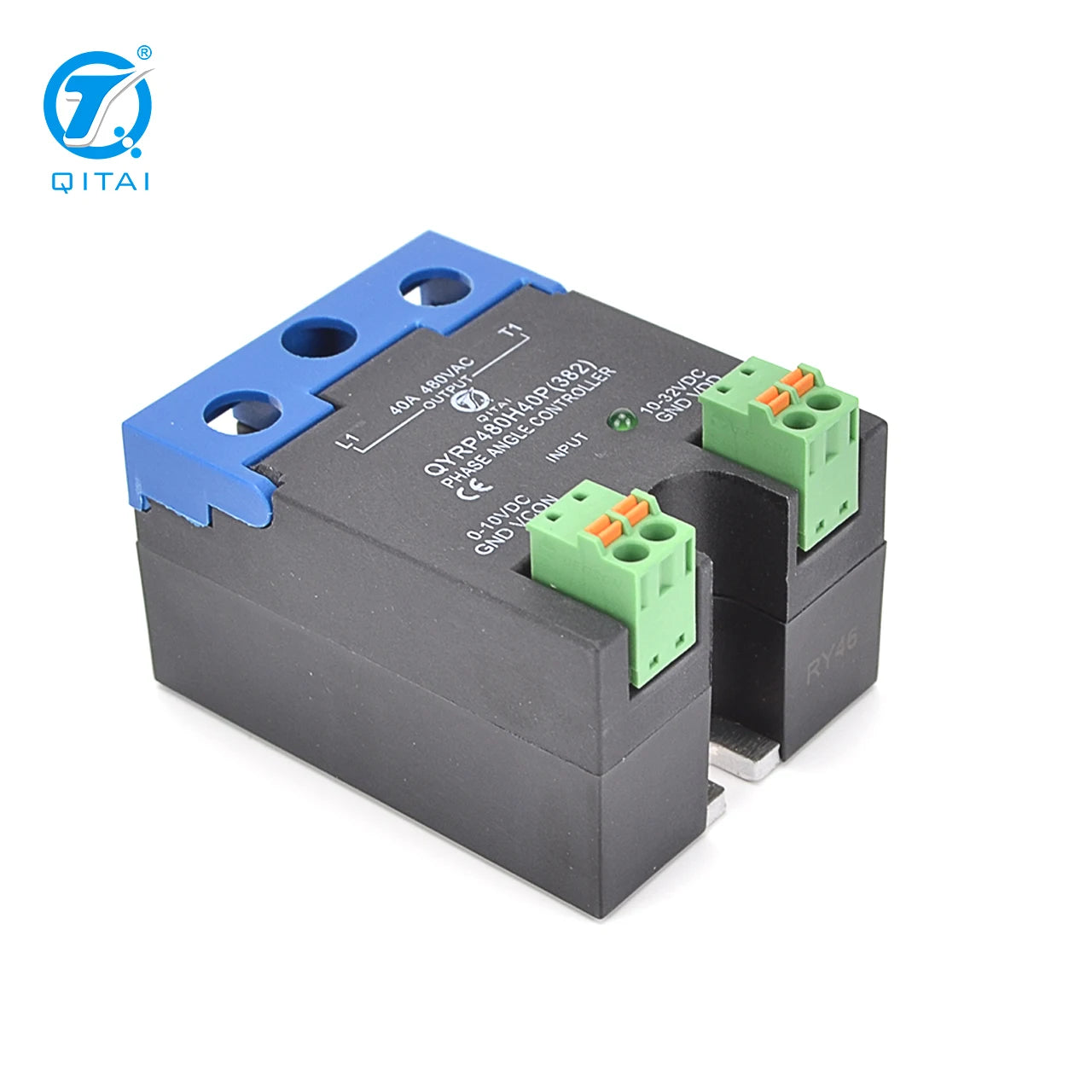 QYRP480H40P(382) Solid State Relay with LED Indicator 0-10VDC Load 480V Single Phase AC Voltage Controller