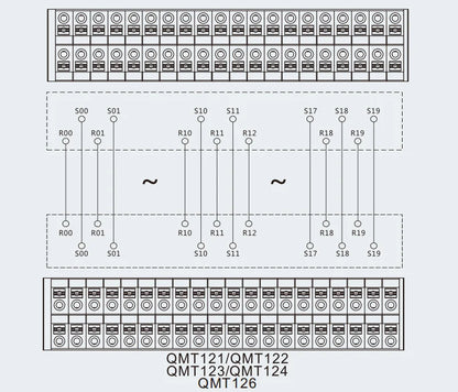 QMT121 Spring Type Terminal Block Transfer Two-layer Independence 10 Bit European Quick-connect Terminal