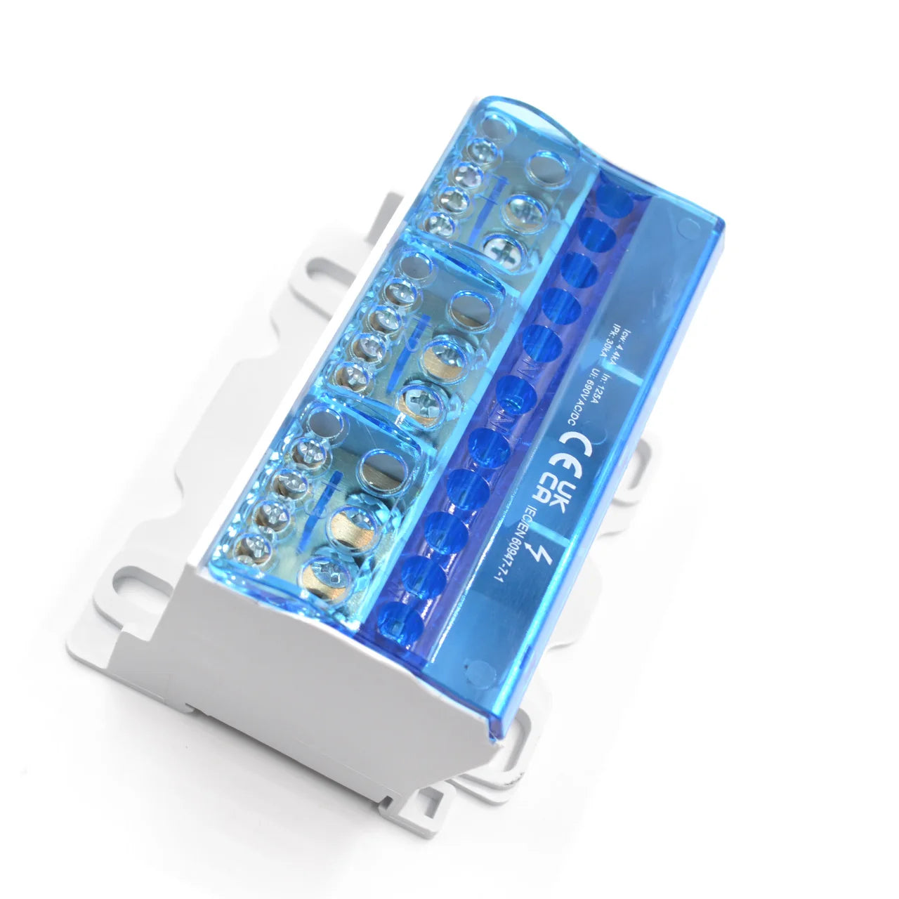 QFJ125A-3P  Brass Busbar Power Distribution Terminal Blocks Connector Box with Removable Cover CE Approved