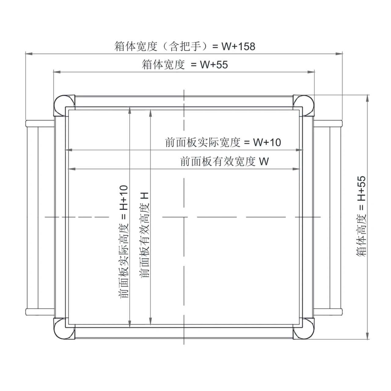 QT135 Customization High Quality Oxidized Aluminum Profiles Connection Control Box Control Panel Enclosure