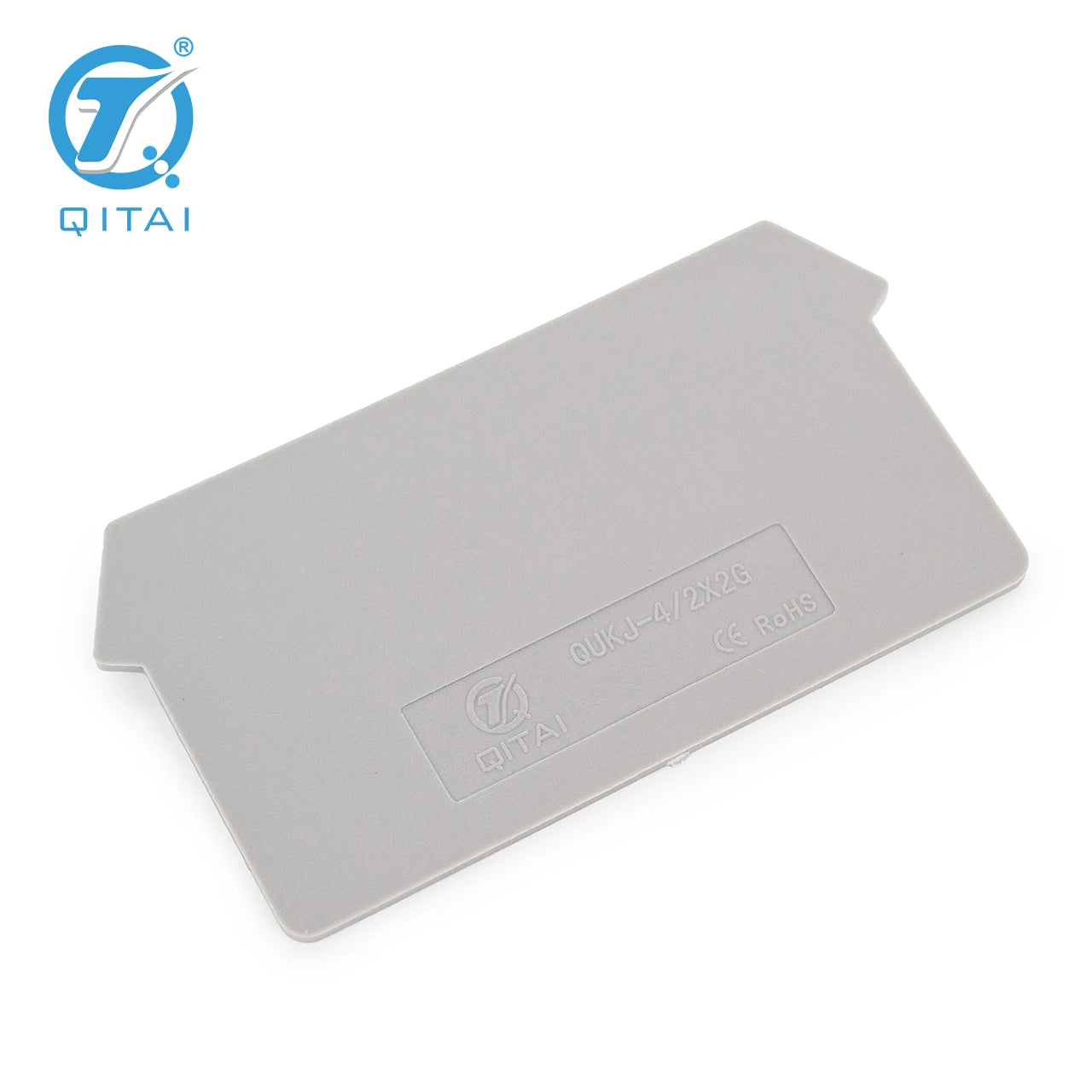 QUKJ-4/2X2G Din Rail Terminal Blocks  End Cover Electrical Control Connection Terminal Block Accessories