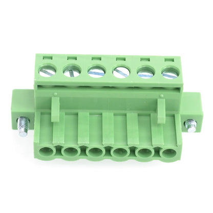 QPV-508F-6P  PCB 300V 15A 5.08mm Pitch Wire Male Plug-In Terminal Block Connector Rated Terminal Block
