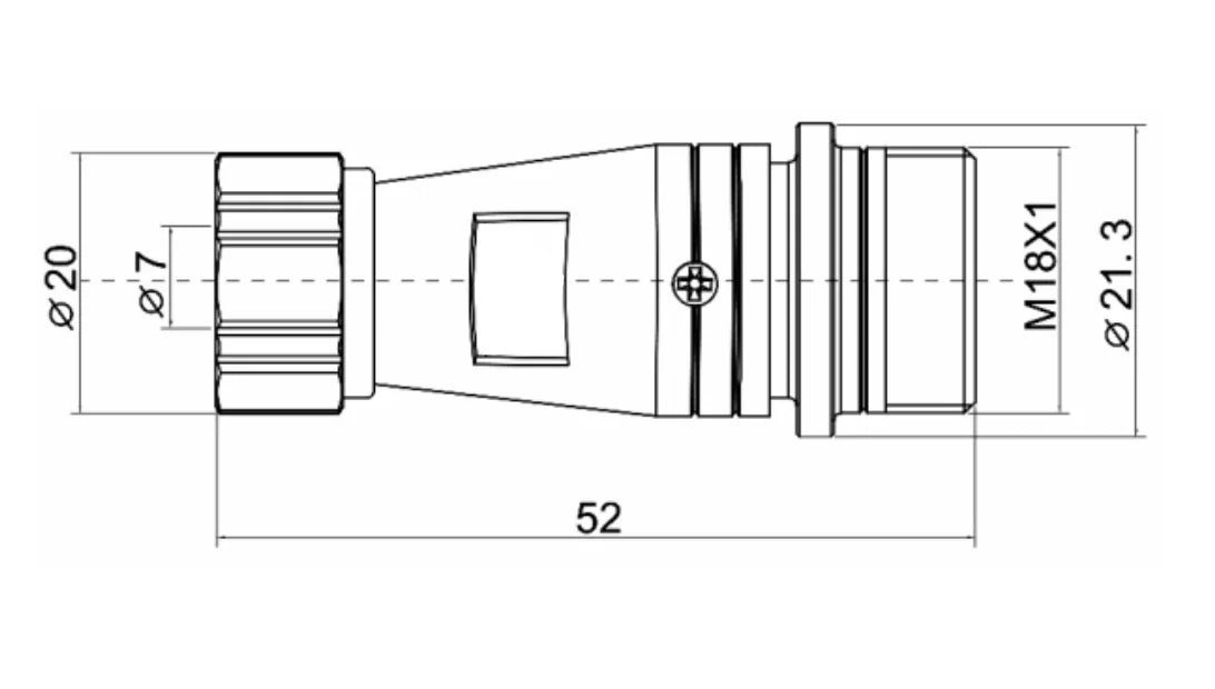 PG16F-6K   Mental Hose Butt Back Fitting Socket K 16mm 5A 250V Metal Circular Aviation Connector Waterproof for Aviation 2-9 PIN