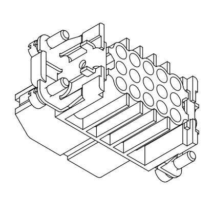 HD-040-FC Heavy Duty Connector Crimp Termination Screw Connectors Plug Female Connector for Heavy Duty Equipment