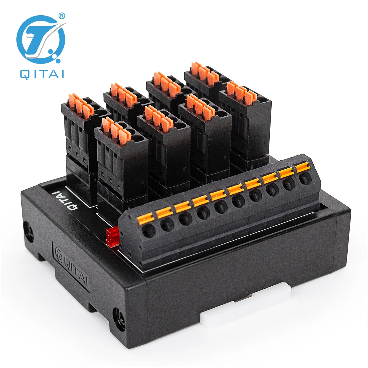 QMT081SL High Efficiency 8 Bit Input Terminal Block DC24V 1A PLC Module Connect with LED Light