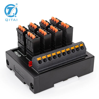 QMT081SL High Efficiency 8 Bit Input Terminal Block DC24V 1A PLC Module Connect with LED Light